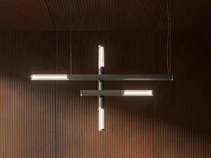 REGATA - Glass and steel pendant lamp _ Cattelan Italia